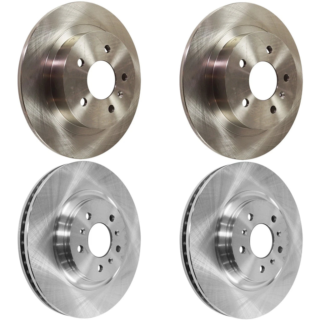 Set of 4 Brake Disc Rotors for Cadillac DTS, Buick Lucerne (2006–2011)