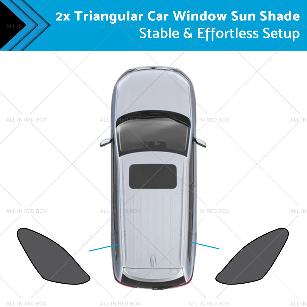 2X Triangular Car Window Sun Shade for Mazda CX-30 (2019–2025) UVA Protection