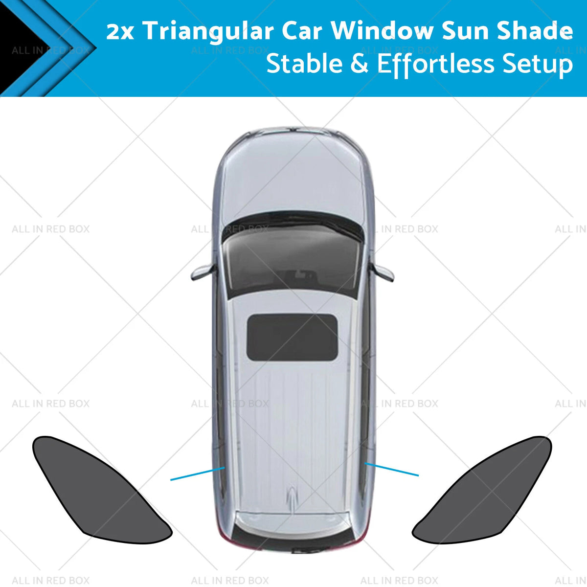 2X Triangular Car Window Sun Shade for Mazda CX-30 (2019–2025) UVA Protection