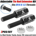 Adjustable Tie Rod Extension Kit M14 x 1.5 for Honda Acura Toyota Lexus (Most)