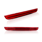 2X Red Lens LED Rear Reflectors for Dodge Challenger (2015–2023)