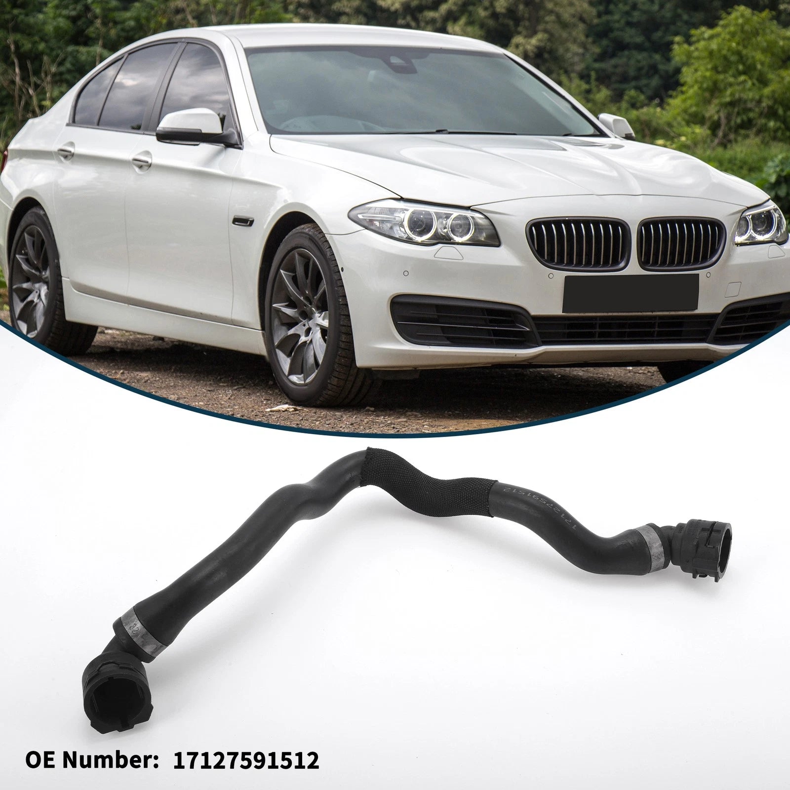 Radiator Hose No.17127591512 for BMW 535i (2009–2015) Cooling Tube