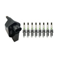 Hitachi Ignition Coil & 8 NGK Spark Plugs Kit for Ram 1500 5.2 V8 (1994–2001)
