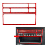 2X Carbon Fiber Red Console Radio CD Panel Trim for BMW 3 Series (1991–1999)
