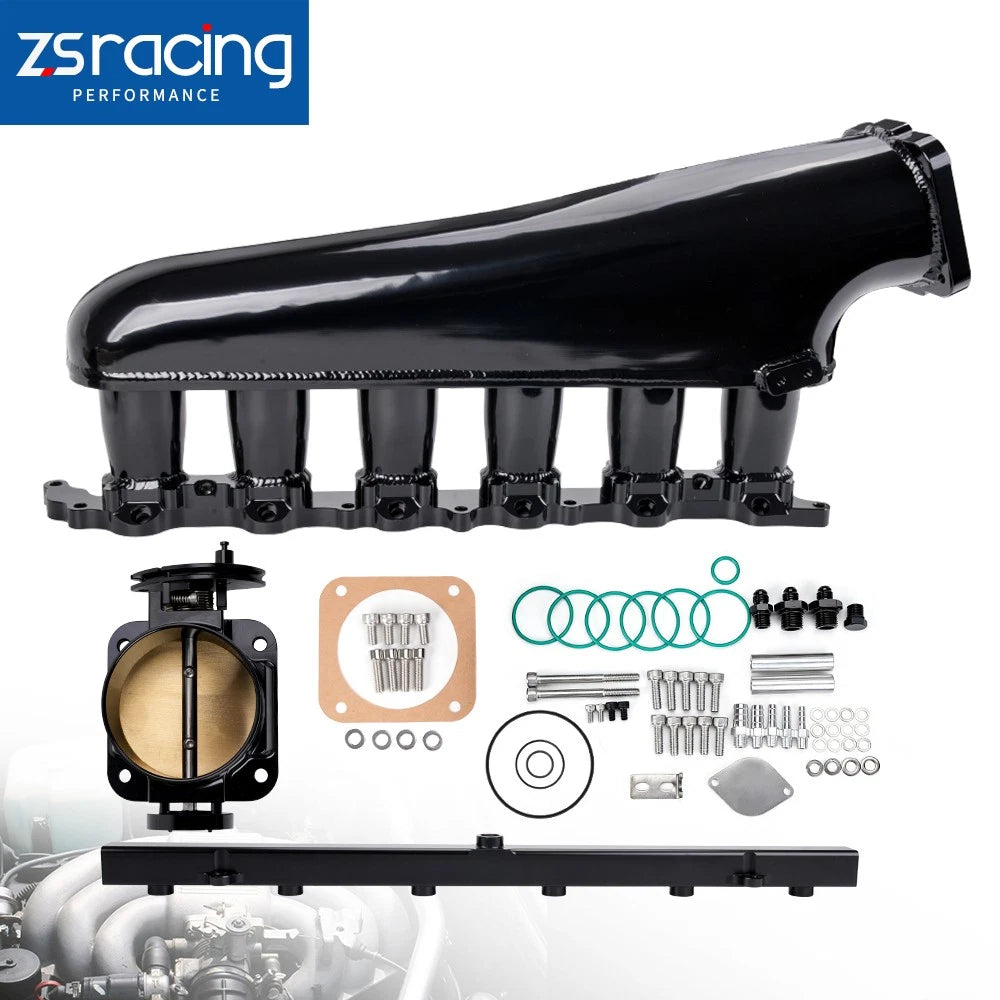 Intake Manifold Kit with 90mm Throttle Body & Fuel Rail for Toyota Supra Chaser (2JZ-GE)