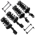 Front Rear Struts Sway Bars for Toyota Highlander (2008–2011) FWD