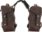Throw-Over Saddlebag for Burly Brand (Dark Oak)