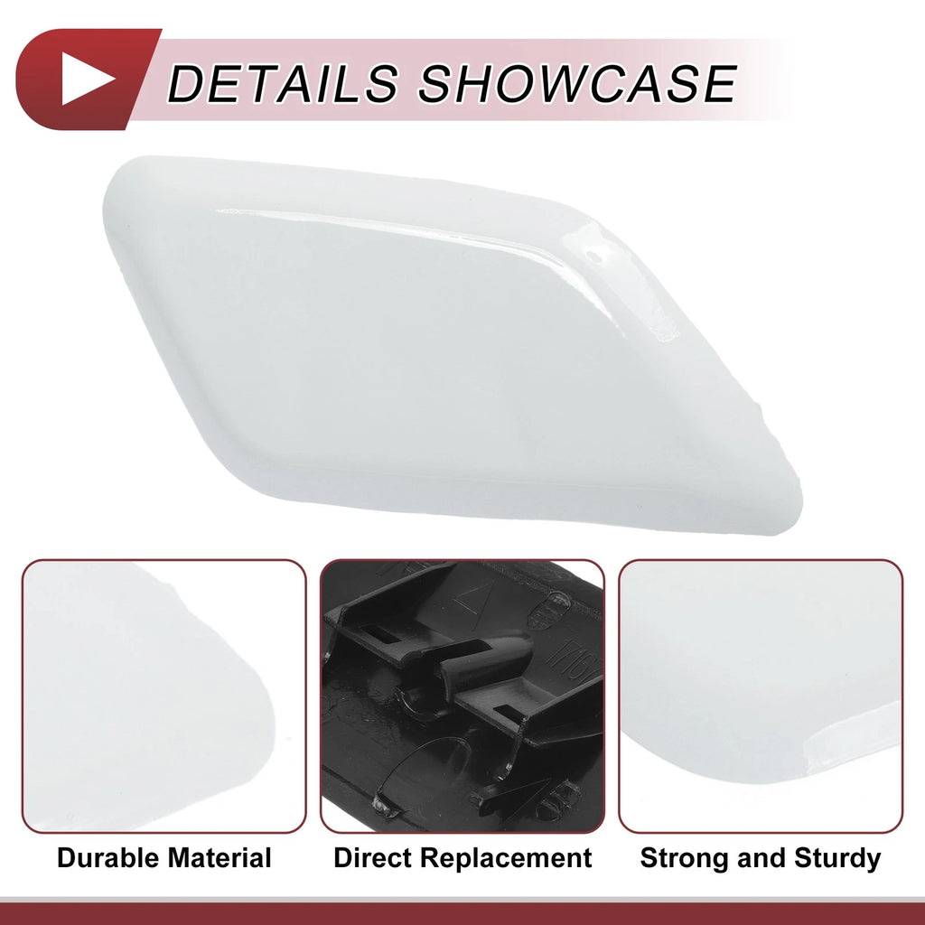Front Right Washer Nozzle Cover Cap for Honda Odyssey (2009–2014) White