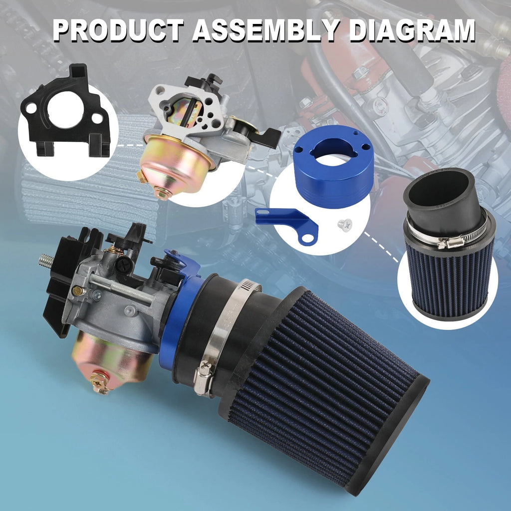 Air Filter Adapter Kit for Predator 420cc 389cc Go Kart (15HP)