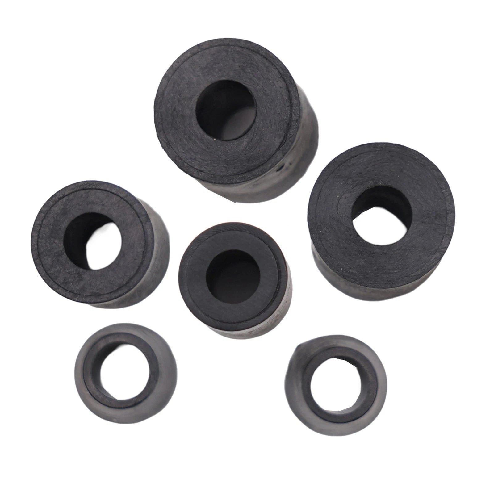 Set of 2 Rubber Bar End Hand Grips for Motorbike (22mm Diameter)