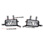 Fog Lights for Chevy Suburban/Tahoe (2015-2020) with Chrome Trim