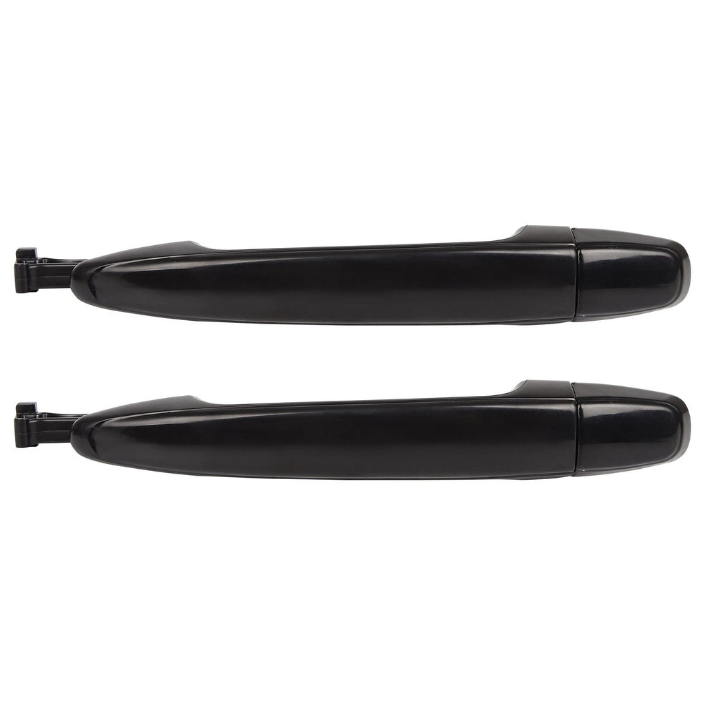 Set of 2 Exterior Door Handles for Toyota Sienna (2004–2010) Black Plastic