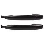 Set of 2 Exterior Door Handles for Toyota Sienna (2004–2010) Black Plastic