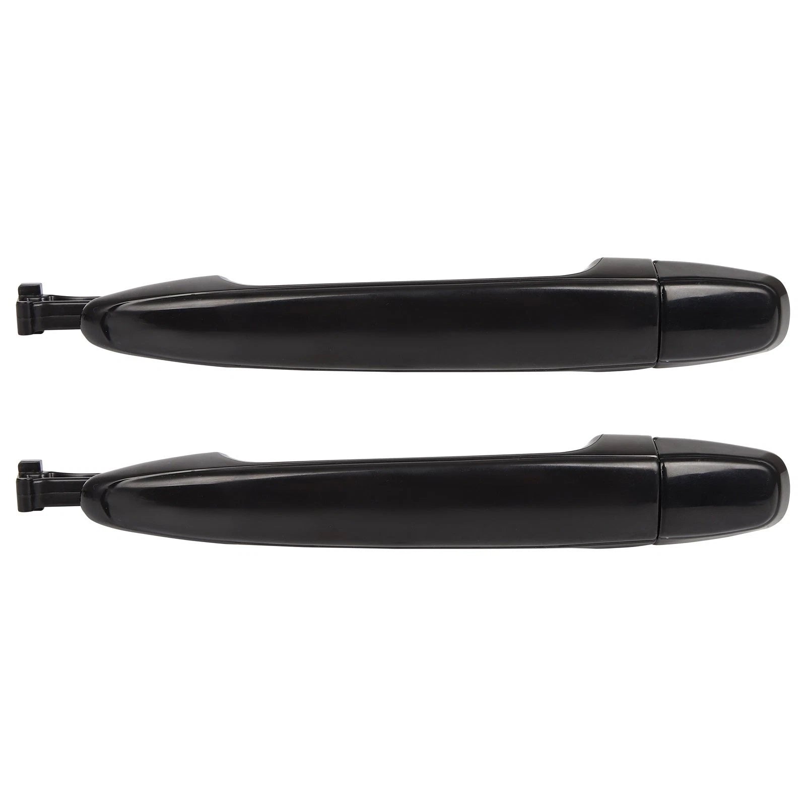 Set of 2 Exterior Door Handles for Toyota Sienna (2004–2010) Black Plastic