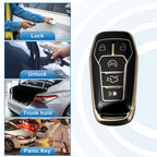 TPU Remote Key Fob Case Cover 5 Button for Ford Fusion F150 Mustang (2010–2023)