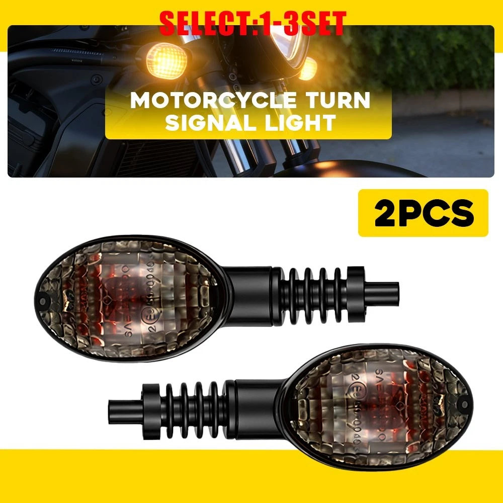 2X Turn Signal Indicator Lights for Kawasaki KLX250SF (2009–2020) Smoked Lens