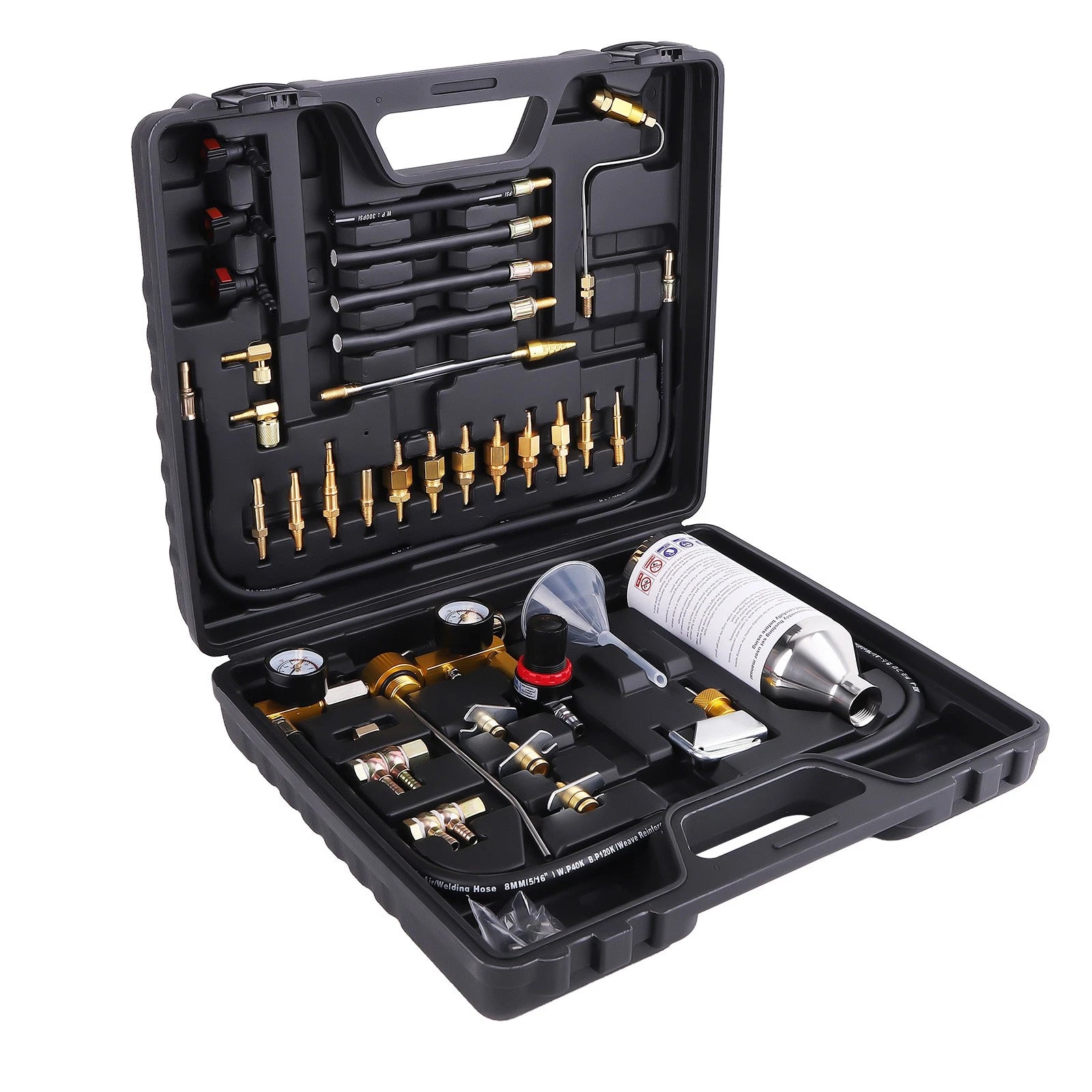 Fuel Injector Cleaner Tool Kit for US EU Asian Cars (12V Gas Vehicle)