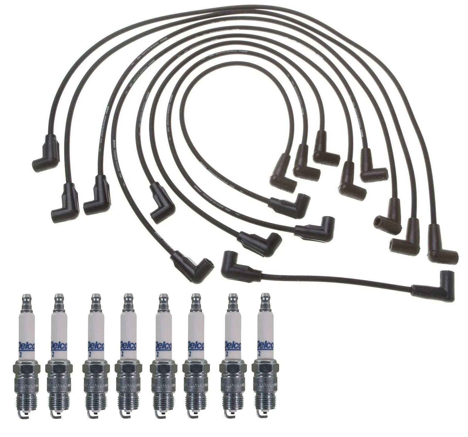 Pro Ignition Wire Set & ACDelco Rapidfire Spark Plugs for GMC G3500 (1996–2002)