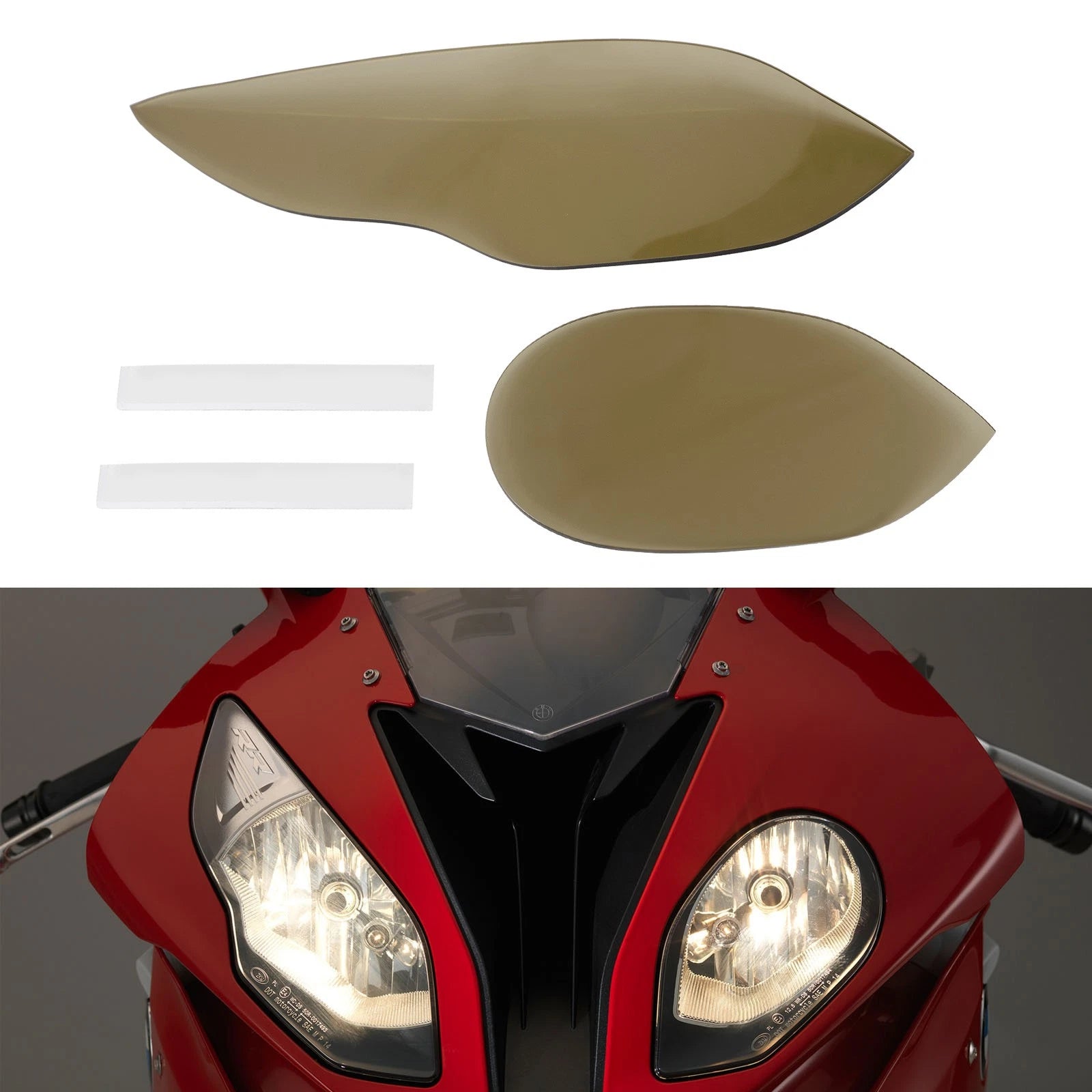Front Lamp Lens for BMW S1000RR (2015–2018) - Smoke
