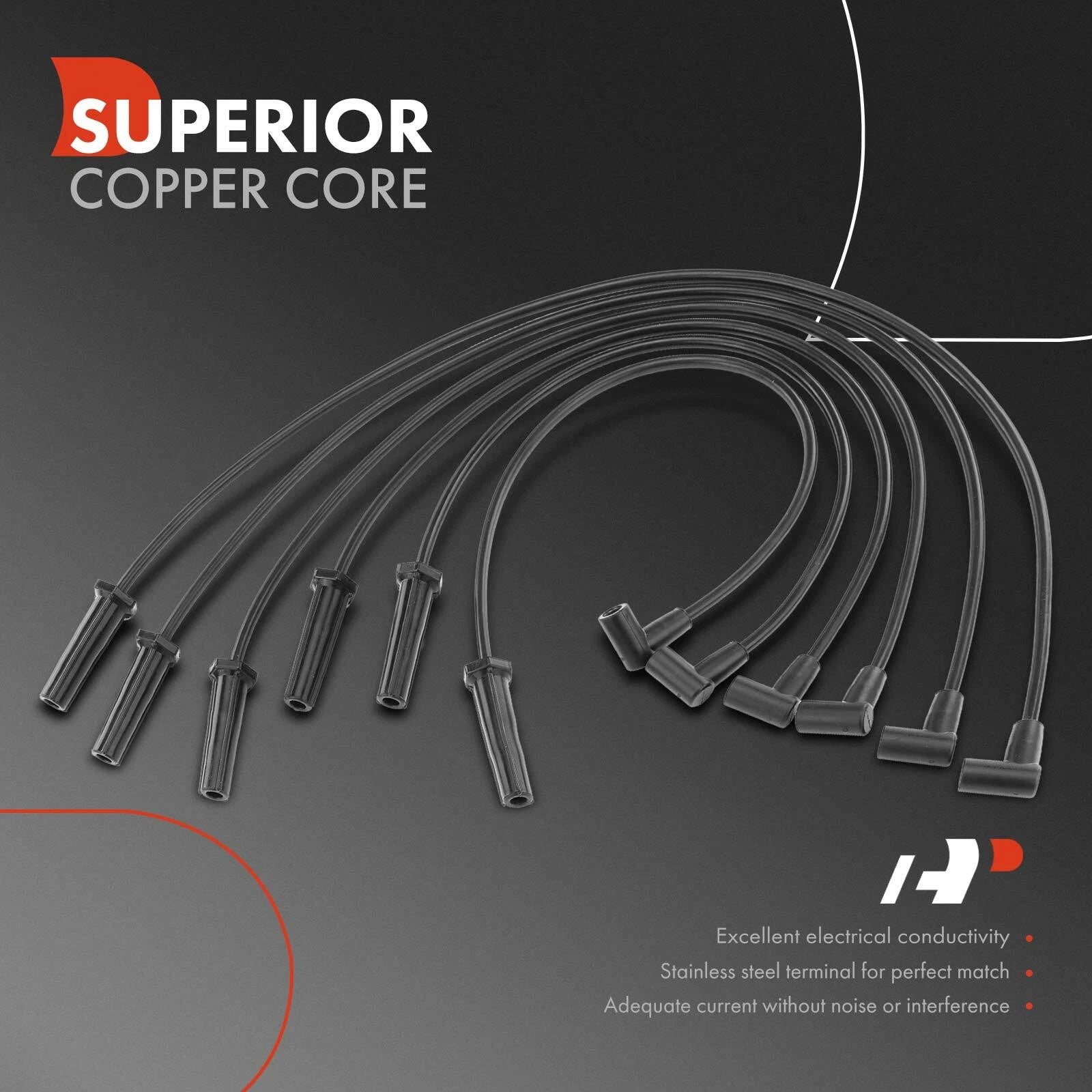 6x Spark Plug Wire Set for Chevy Impala Monte Carlo (2000-2005)
