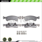 Set of 4 Ceramic Brake Pads Front for Ford Lincoln 4WD (2003–2006)