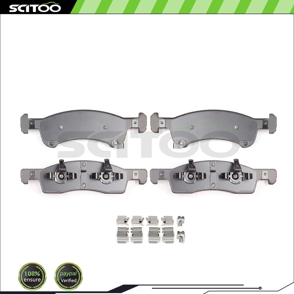 Set of 4 Ceramic Brake Pads Front for Ford Lincoln 4WD (2003–2006)