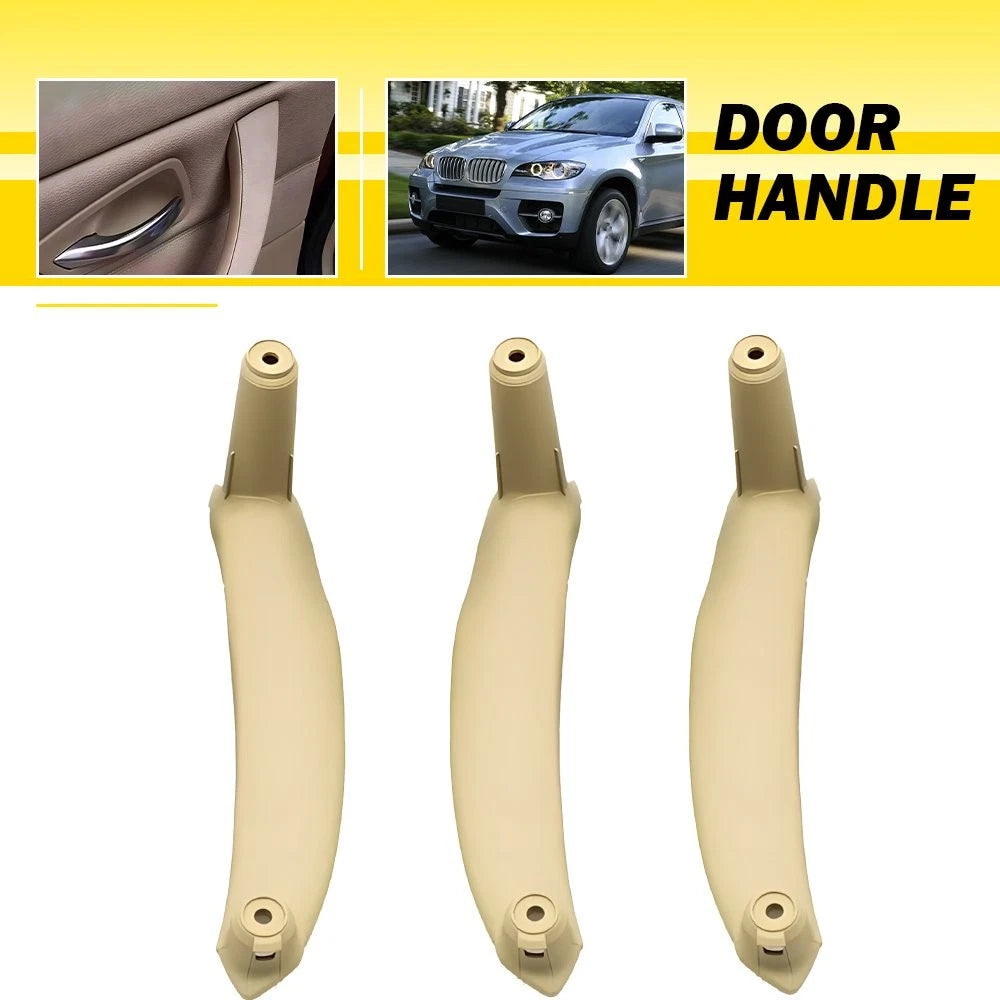 3PCS Inner Door Handle Pull Trim Cover for BMW E70 X5 X6 (2008–2014) Beige
