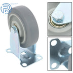 Set of 4 Heavy Duty 4-Inch Casters with Side Brakes
