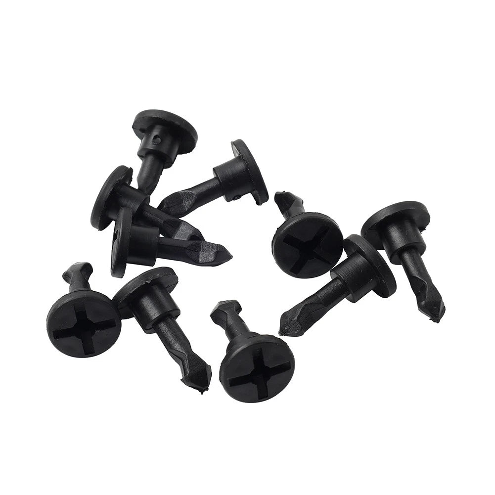 10x Engine Cover Trim Fixing Bolt Clips for Audi Volkswagen 1.8L (N90801101)