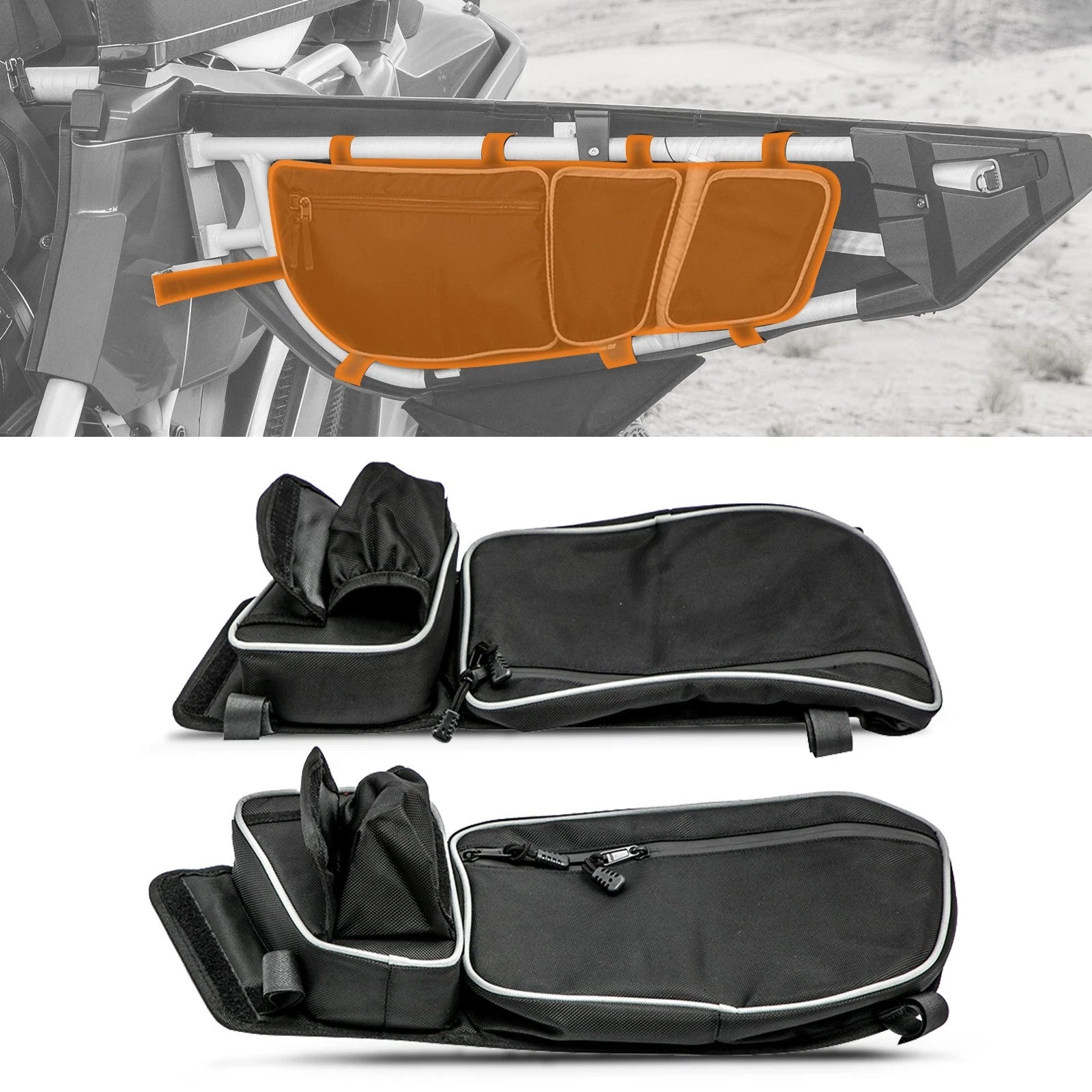2X Door Storage Bags & Knee Pad Kit for Can-Am Maverick X3 (2017–2021)