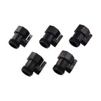 Set of 5 Shut Off Valves for Garden Hose (34 Inch)