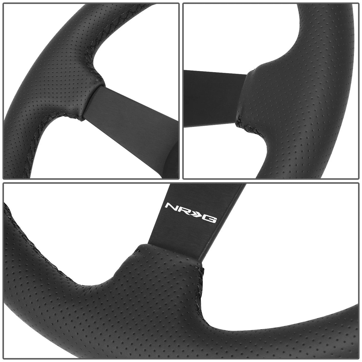 NRG RST-037MB-BGD-R Steering Wheel for Universal Fit (350mm, 1.5" Deep)