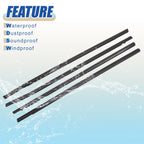Set of 4 Window Seal Weatherstrip Trim for Honda Civic Sedan (2016–2019)