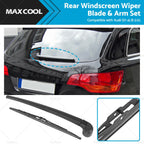 Set of 2 Rear Windscreen Wiper Blade & Arm for Audi Q7 (2006–2015) 4L0955425