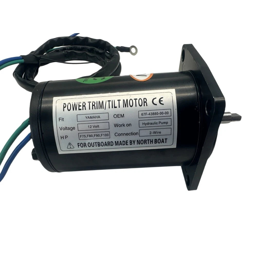 Tilt Trim Motor for Yamaha 75 80 90 100 HP Outboard (67F-43880-00, 18-6787)