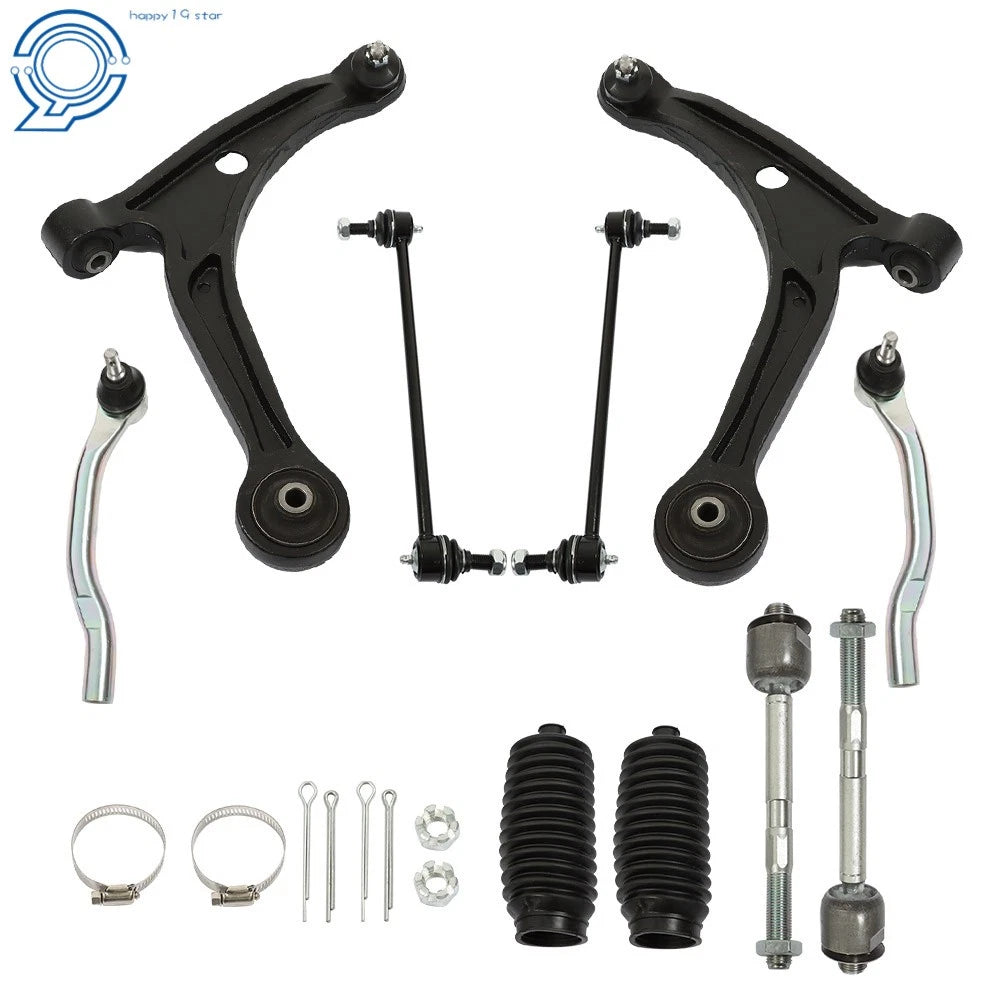 10pc Front Lower Control Arm Kit for Honda Pilot Acura MDX (2003–2015)
