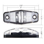 8pcs Yellow Mini Sealed Trailer Clearance Light for RV Trailer (No Year)
