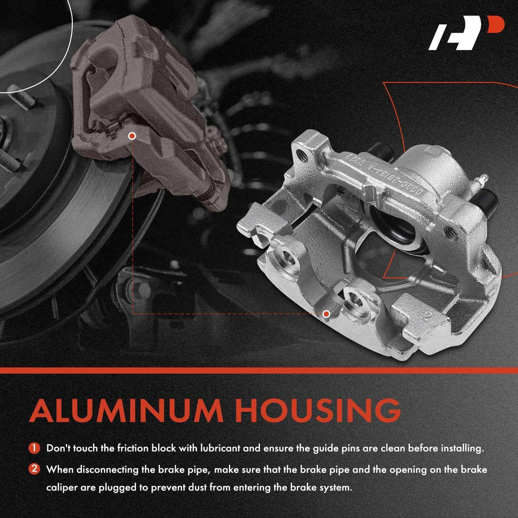 6X Front Brake Caliper & Ceramic Pad for Ford Fusion (2013-2020)