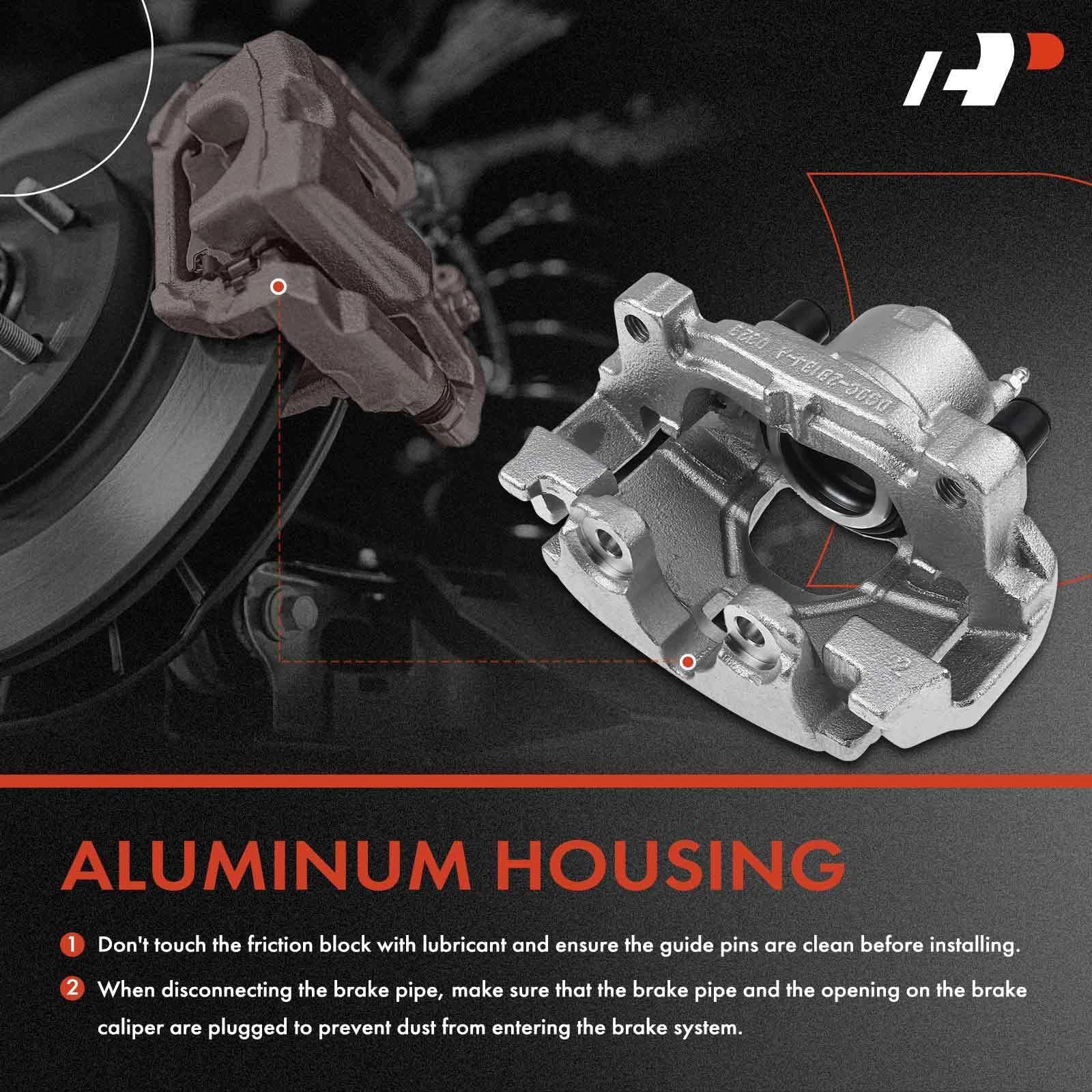 6X Front Brake Caliper & Ceramic Pad for Ford Fusion (2013-2020)