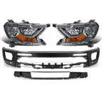 Black Amber Headlights for Ford Ranger XL XLT (2019–2023)