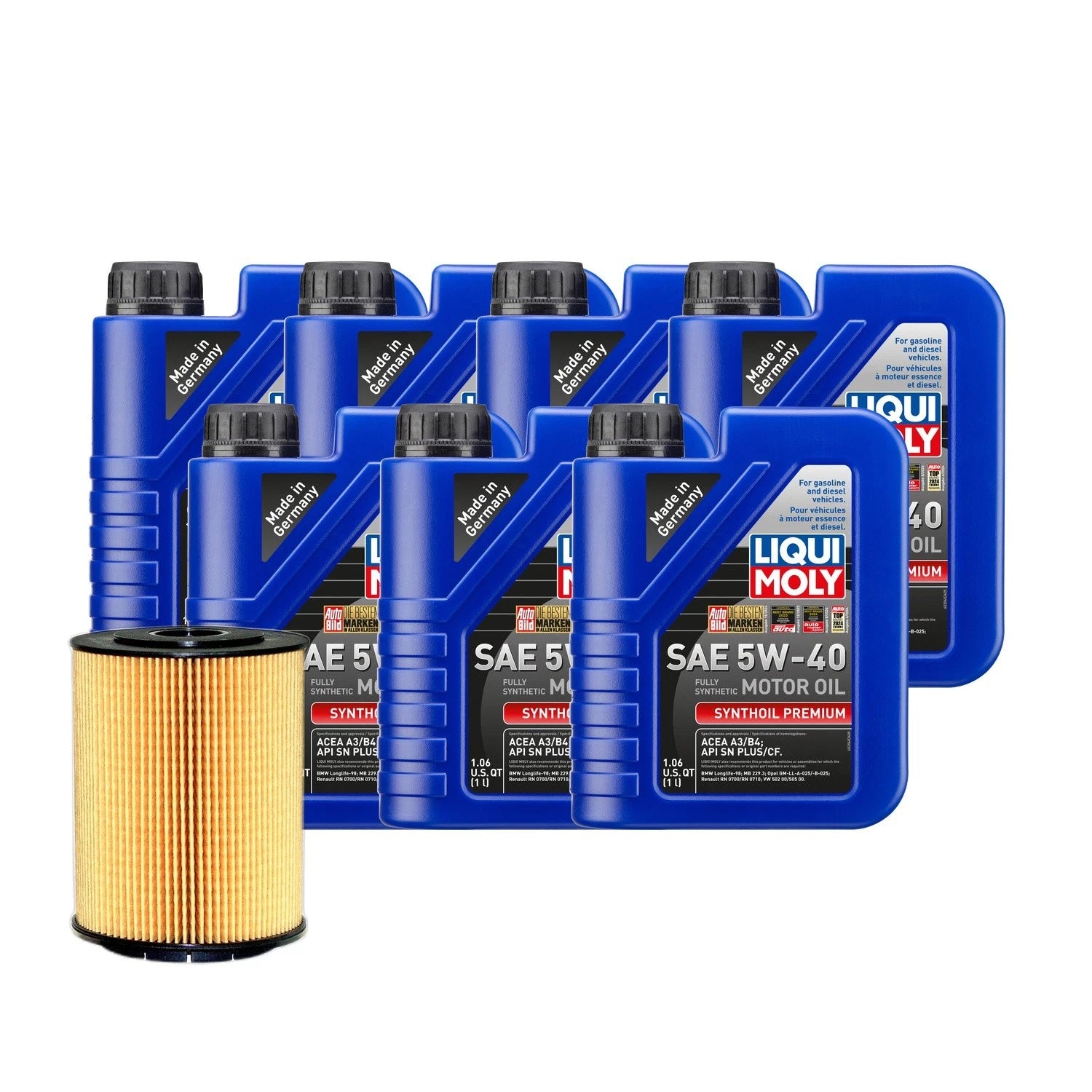 Liqui Moly Synthoil Premium SAE 5W-40 Oil Change Kit for Audi Q7 (2007–2015)