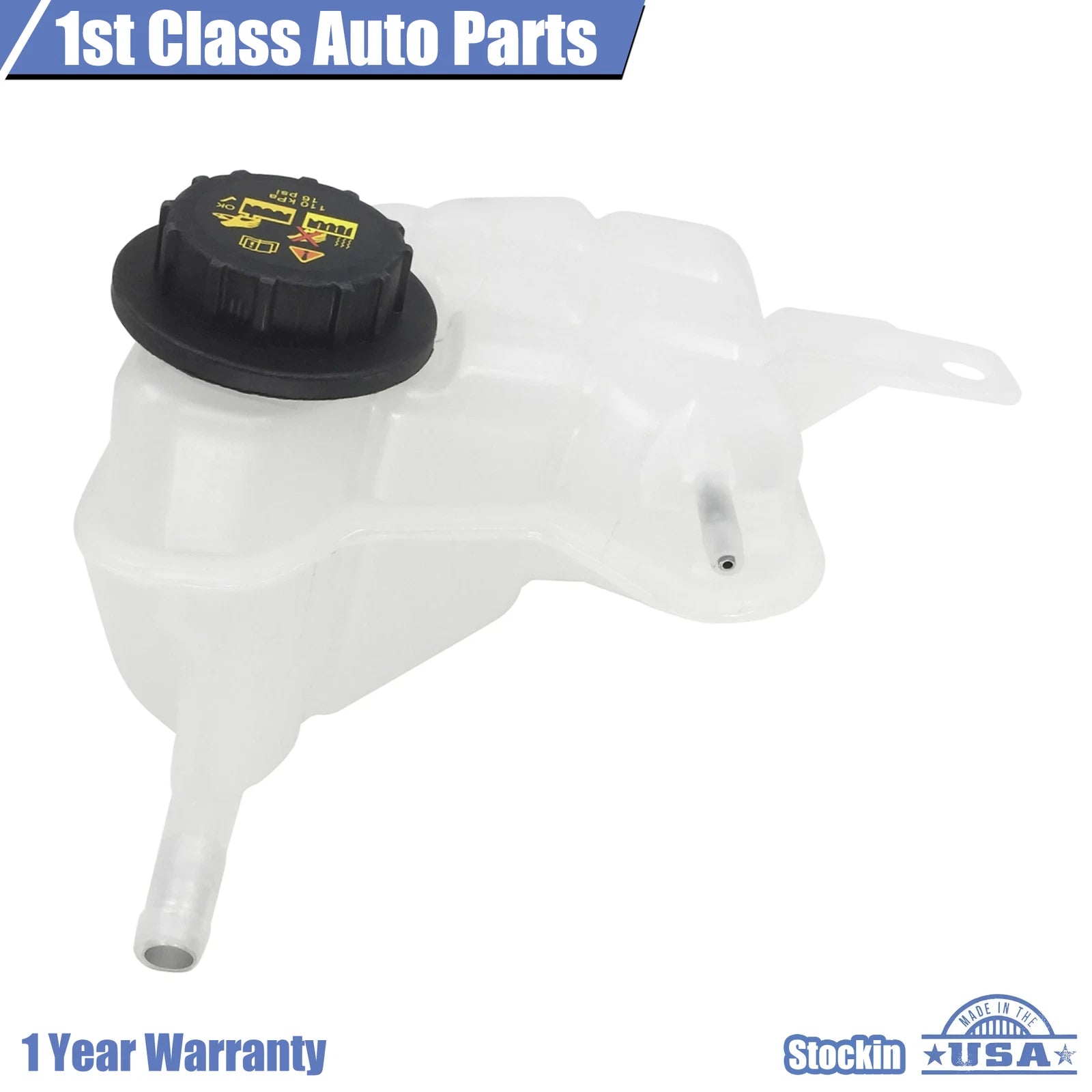 Radiator Coolant Overflow Reservoir Tank w/Cap for Ford Lincoln Mercury