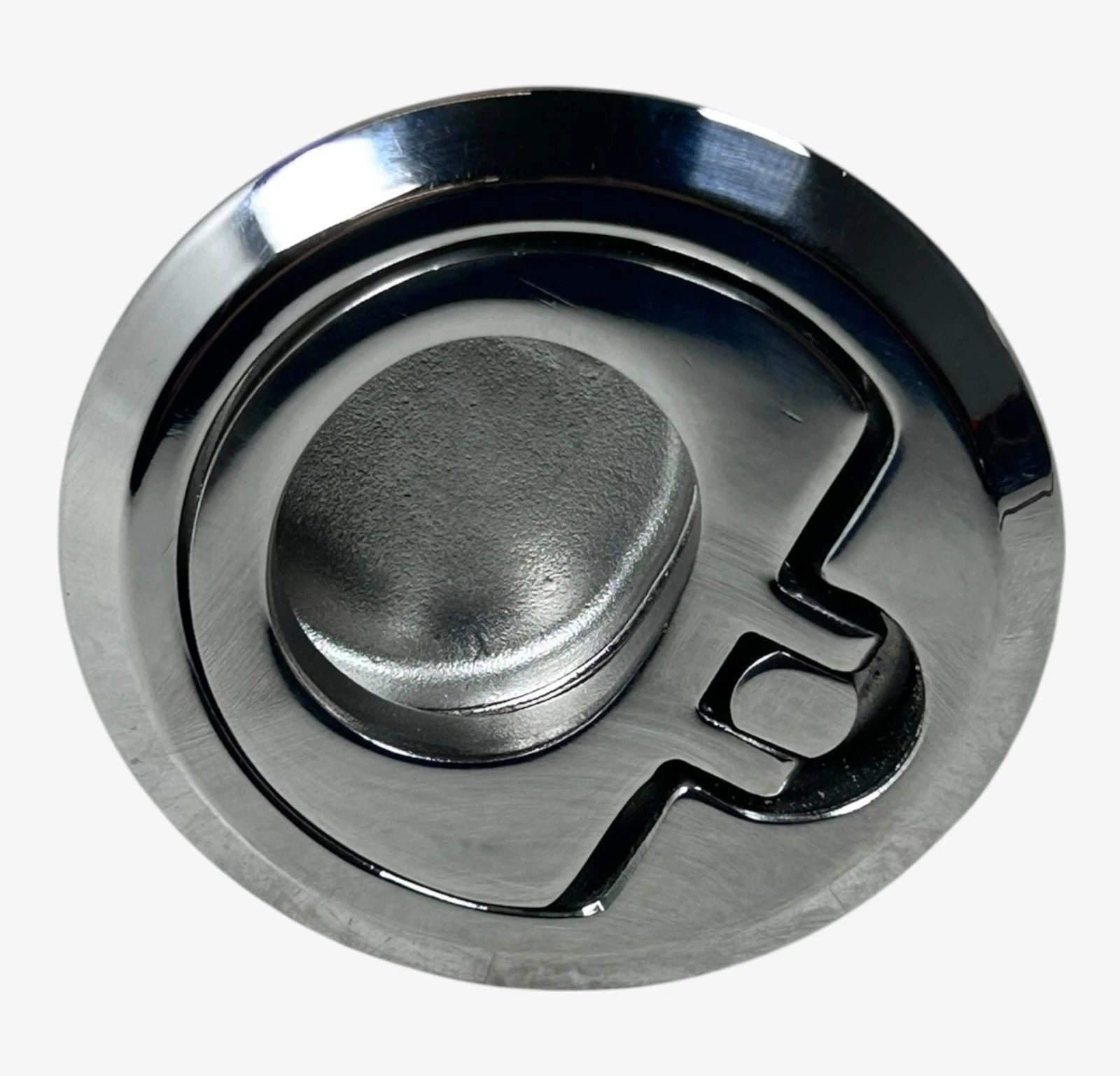 Marine Pull Lift Latch for Face Cutout 3 3/8" (Non Locking Stainless Steel)