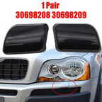 Headlight Washer Cap Cover Set of 2 for Volvo XC90 (2002–2006) Black ABS