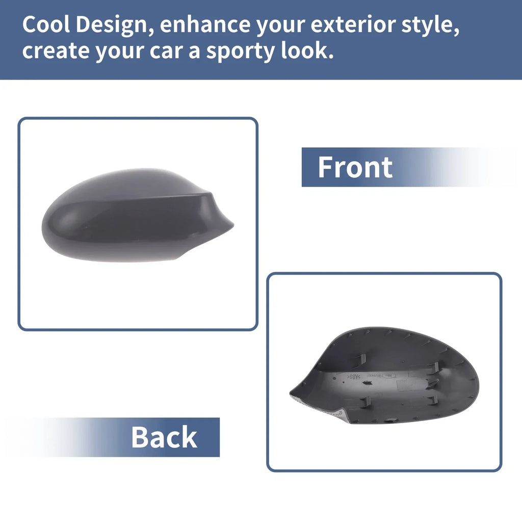Mirror Cover Cap Replacement Gray for BMW 1 Series (2004-2010)