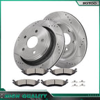 Rear Brake Rotors & Ceramic Pads for Chrysler Aspen, Dodge Durango (2005–2006)