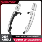 Exterior Door Handle for 2011-2015 Kia Sorento (Rear, Driver + Passenger)
