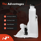 Windshield Washer Reservoir with Pump & Cap for Chevy Colorado GMC Canyon (2004–2012)