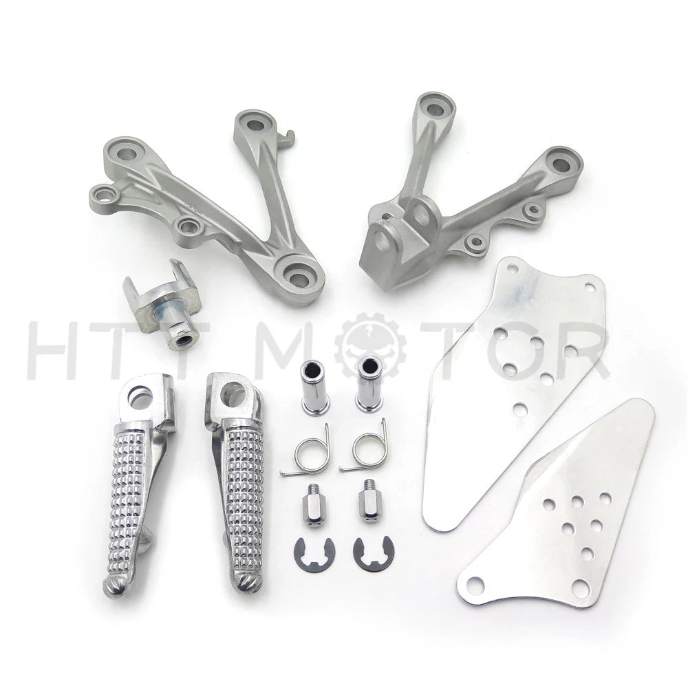 Front Rider Foot Rest Pegs Brackets for Kawasaki ZX-6R (2009–2011)