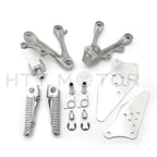 Front Rider Foot Rest Pegs Brackets for Kawasaki ZX-6R (2009–2011)
